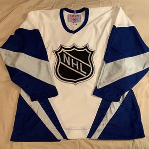 NEW Vintage 1998 NHL All Star Game World Team CCM Jersey (Blue/White) size XL