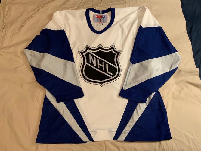 NEW Vintage 1998 NHL All Star Game World Team CCM Jersey (Blue/White) size XL