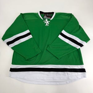 New Green, White, and Black Troy Blank Game Jersey | XL