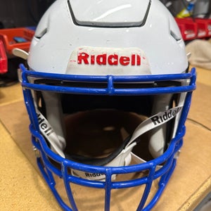 USED RIDDELL FLEX ADULT HELMET - LARGE - METALLIC WHIITE