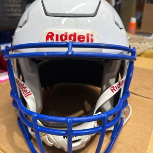 USED RIDDELL FLEX ADULT HELMET - MEDIUM - METALLIC WHIITE