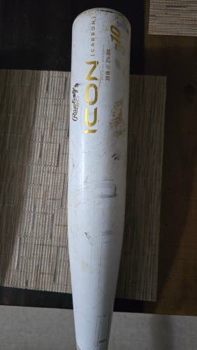 2024 Rawlings Icon Composite USSSA Certified Bat (-10) 20 oz 30" (Used)