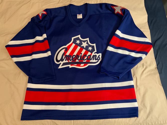 NEW Rochester Americans (American Hockey League) CCM Home Jersey Blue Size XL