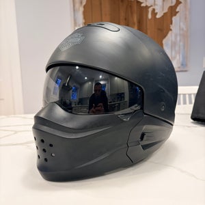 Matte Black HARLEY DAVIDSON Pilot HD-X04 3-in-1 Helmet DOT Certified - LARGE