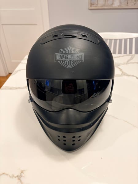Matte Black HARLEY DAVIDSON Pilot HD-X04 3-in-1 Helmet DOT 