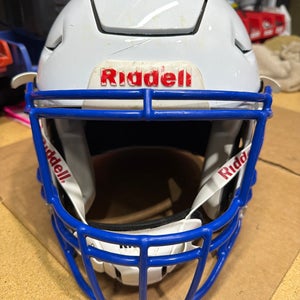 USED RIDDELL FLEX ADULT HELMET - MEDIUM - METALLIC WHIITE