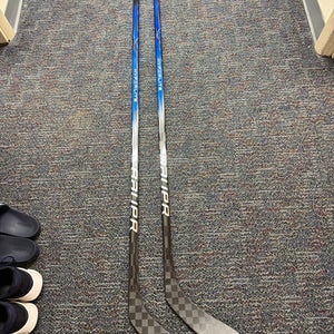 Blue Custom Senior Bauer Vapor Hyperlite 2 Left Hand Hockey Stick P28 82 Flex Pro Stock (Used)
