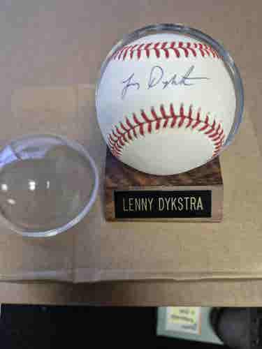 Vintage Lenny Dykstra MLB Official 1988 Game League Baseball IP Autographed Signed Ball