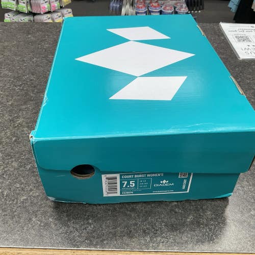 Womens Court Burst 7.5 White/blu/grey