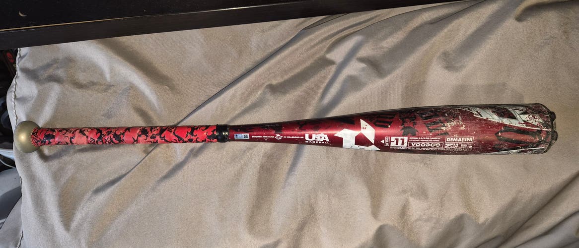 2023 DeMarini Voodoo One Alloy USABat Certified Bat (-11) 17 oz 28" (Used)