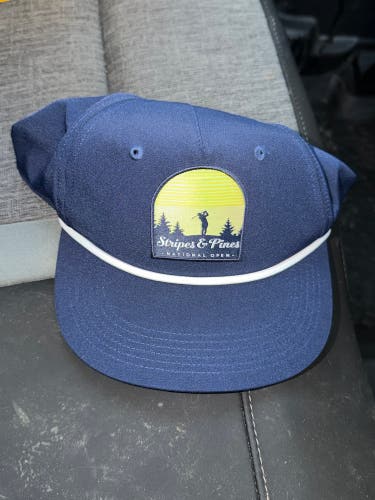 Adidas Stripes & Pines National Open Golf Hat Brand New With Tags Youth One Size