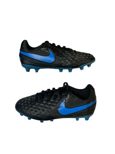 Used Nike Soccer Cleats Black And Royal Blue Junior 01 11873-S000225082