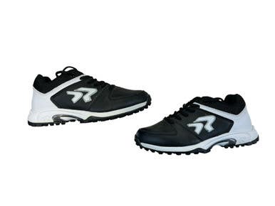 Used Ringor TURF SHOE BB/SB Cleats Black And White Senior 5.5 11873-S000230279