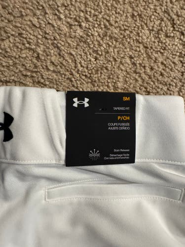 Canes White Men's Small Adult Under Armour Game Pants (New)- Knickers
