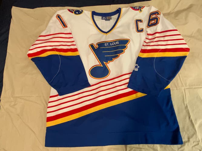 New Vintage Brett Hull #16 St Louis Blues Starter Jersey XL