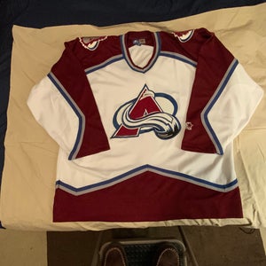 New 90s Vintage Colorado Avalanche Starter Away Game Hockey Jersey XXL