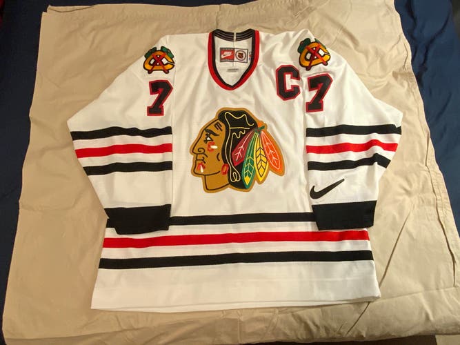 NEW Vintage Chicago Blackhawks Chris Chelios #7 Nike Hockey Jersey XL