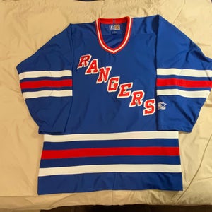 NEW 90s Vintage New York Rangers Starter Home Jersey XL
