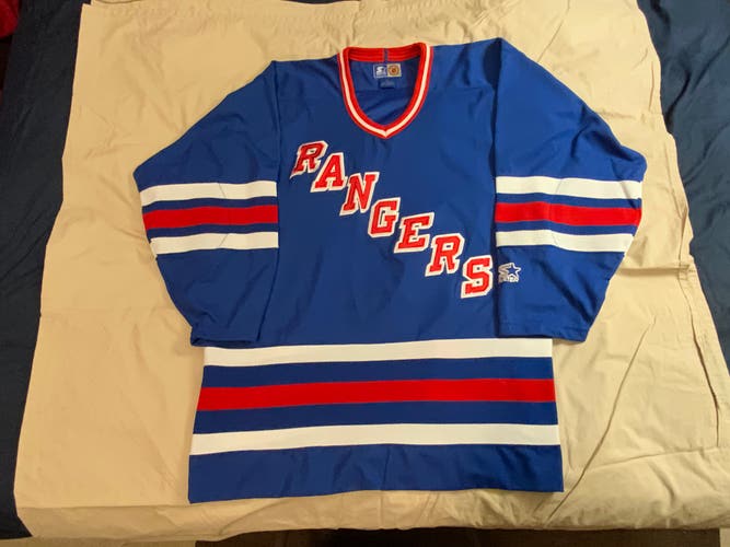NEW Vintage New York Rangers Starter Home Jersey XL