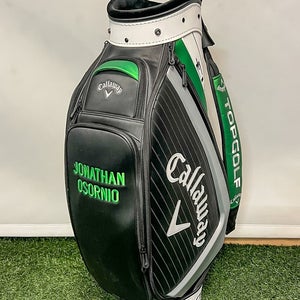 Used Callaway Elyte Mini Staff Golf Bag Black 6-way 9 Pockets W/ Rainhood