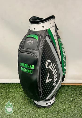 Used Callaway Elyte Mini Staff Golf Bag Black 6-way 9 Pockets W/ Rainhood