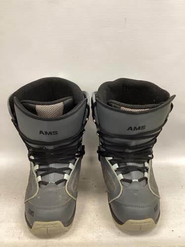 Used AMS BOOT SENIOR Mens Snowboard Boots Grey Senior 10 11851-S000042609