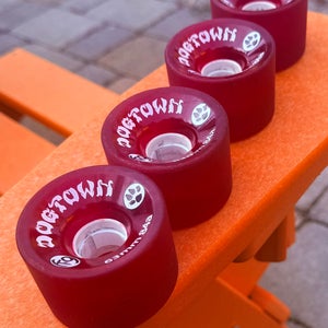 Dogtown Skateboards K-9 Premium Cruiser Wheels 63mm (Red) Gently Used (Set of 4)