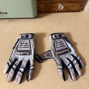 Franklin CFX Pro Batting Gloves Medium Rare Carolina and Royal Blue