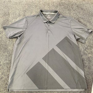 Gray XXL Men's Adidas polo Shirt