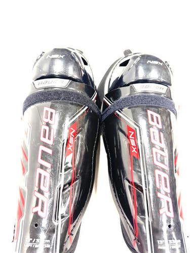 Used Bauer NSX Senior Shin Guards Black 13" 11860-S000303583