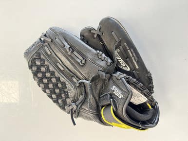 Used Mizuno POWER CLOSE BB/SB Glove RH Throw Black 12 1/2" 11860-S000303591