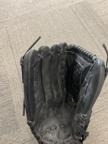 Used Wilson A360 BB/SB Glove LH Throw Black 14" 11614-S000229642