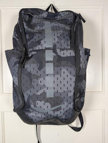 Nike Hoops Elite Pro Basketball Backpack Gray Camo