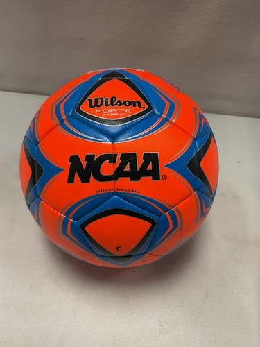 Used Wilson FORTE FYBRID All Size Soccer Ball Neon Orange 5 11490-S000268418