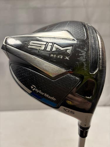Used Taylormade SIM MAX Mens Driver RH 10.5 Degree 11490-S000268405