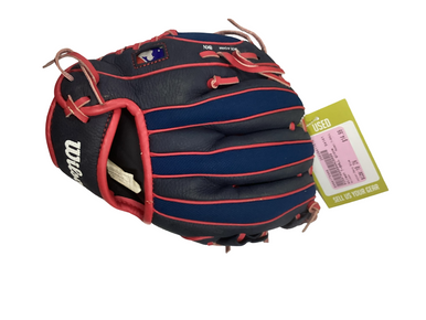 Used Wilson T-BALL BB/SB Glove RH Throw Navy Blue 10" 11613-S000175906
