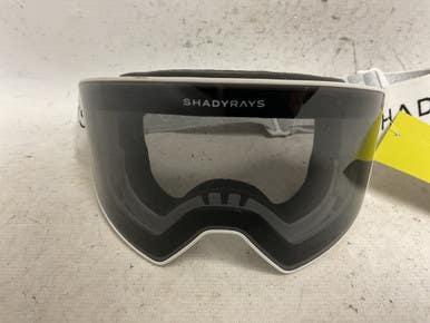 Used SHADYRAYS Snow Goggles Adult White And Black 11855-S000198357