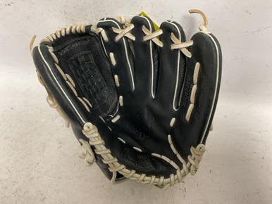 Used Rawlings Shut Out RSO120BW Baseball Glove RH Throw Black And Silver 12" 11855-S000198349