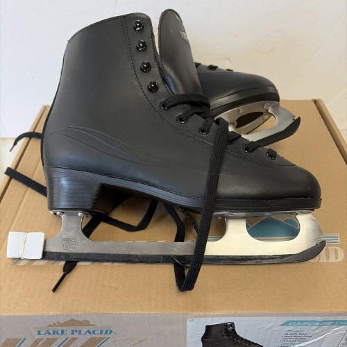 Brand New Mens Size 9 Lake Placid Cascade Figure Ice Skates. Black