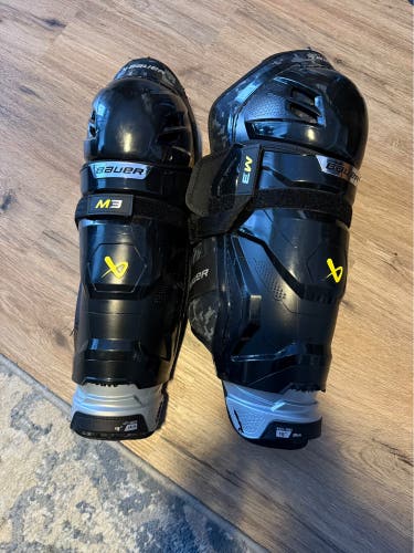 Senior Bauer Supreme M3 15" Shin Pads (New)