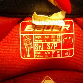 Used Bauer VAPOR Senior Gloves Black 12" 11339-S000198243