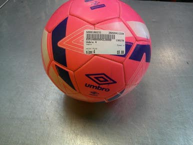 Used Umbro 4 All Size Soccer Ball Pink 4 11339-S000198231