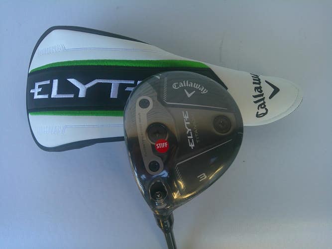 Callaway ELYTE Titanium 15* 3-Wood w/ DENALI 60g 6.0 Stiff Flex Shaft - LEFTY