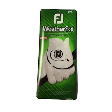 Used Foot Joy WEATHERSOF Mens Golf Glove White M/L 11730-S000068906