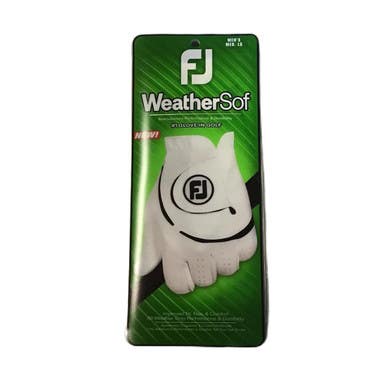 Used Foot Joy WEATHERSOF Mens Golf Glove White M/L 11730-S000068907