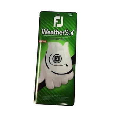 Used Foot Joy WEATHERSOF Mens Golf Glove White XL 11730-S000068903