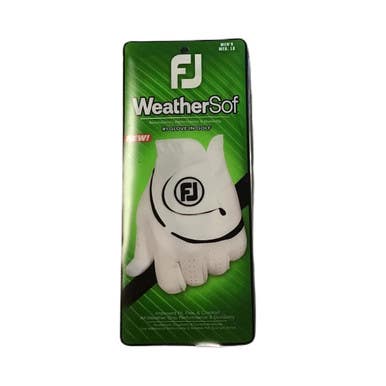 Used Foot Joy WEATHERSOF Mens Golf Glove White M/L 11730-S000068911