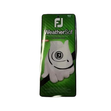 Used Foot Joy WEATHERSOF Mens Golf Glove White XL 11730-S000068904