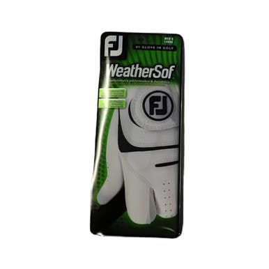 Used Foot Joy WEATHERSOF Mens Golf Glove White LG 11730-S000068915