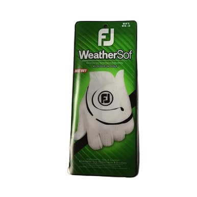 Used Foot Joy WEATHERSOF Mens Golf Glove White M/L 11730-S000068905